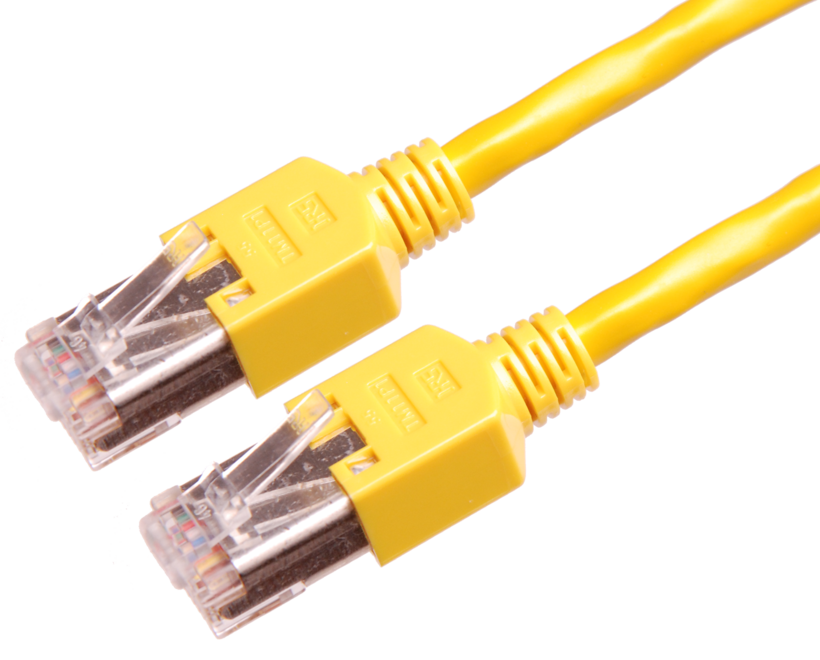 Câble patch RJ45 S/UTP Cat5e 5 m jaune