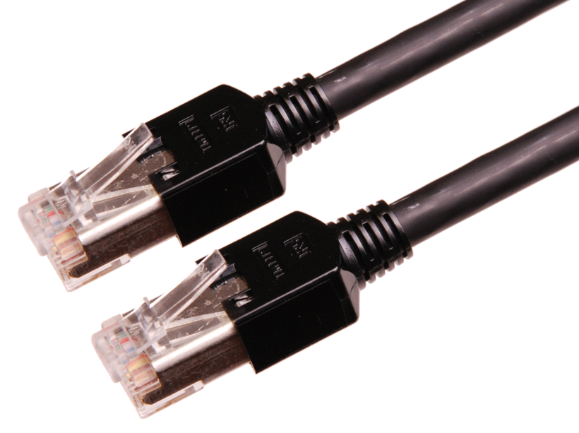 Patch Cable RJ45 S/FTP Cat5e 15m Black