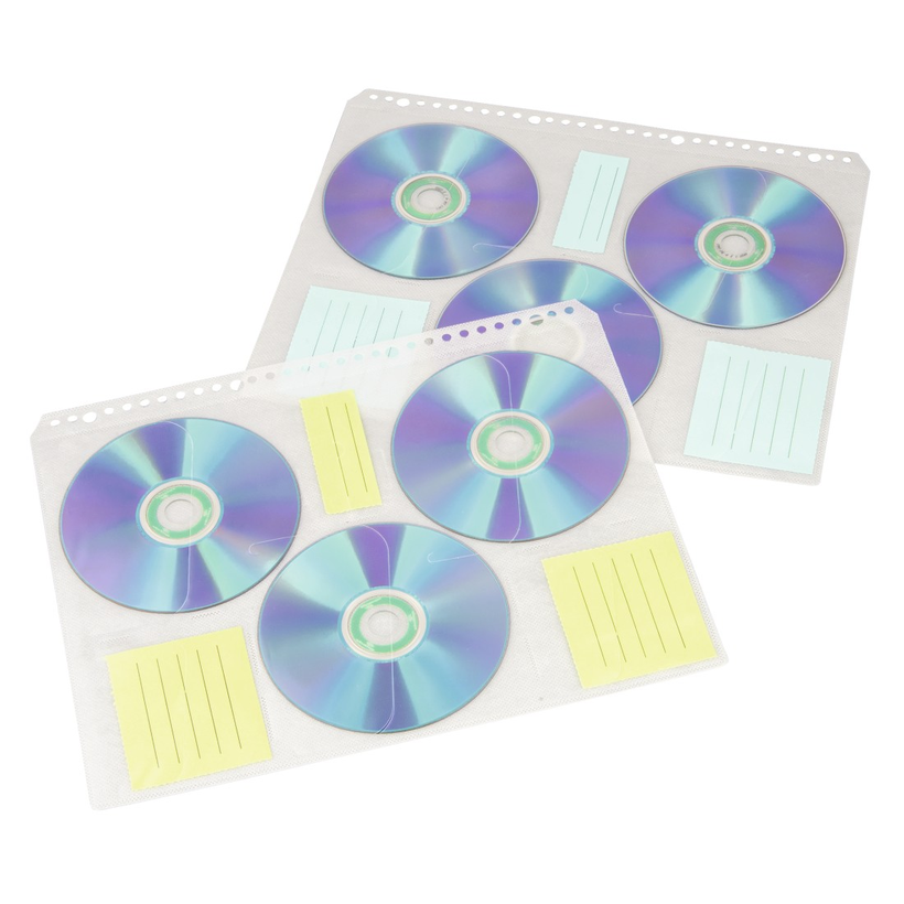 Hama Sleeves with Index for 60 CDs/DVDs