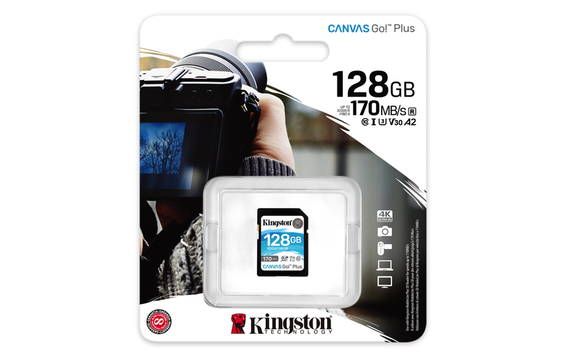 Kingston Canvas Go! Plus 128GB SD kártya