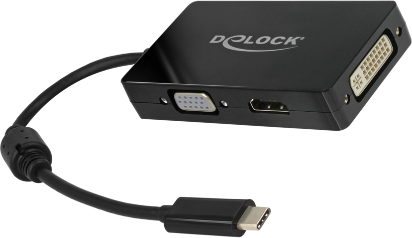Adapter USB C - VGA+HDMI+DVI-D