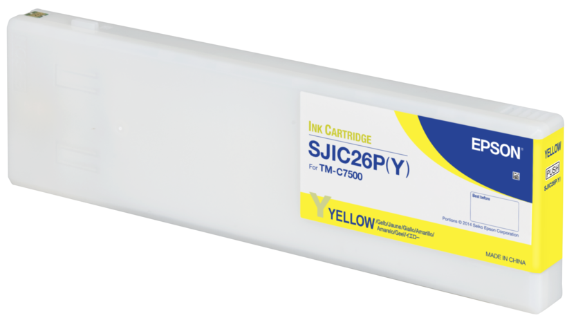 Encre Epson SJIC26P(Y), jaune