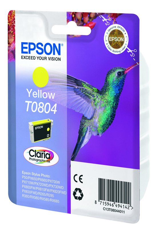 Epson T0804 tinta, sárga