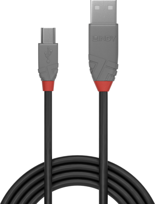 LINDY USB-A to Mini-B Cable 1m