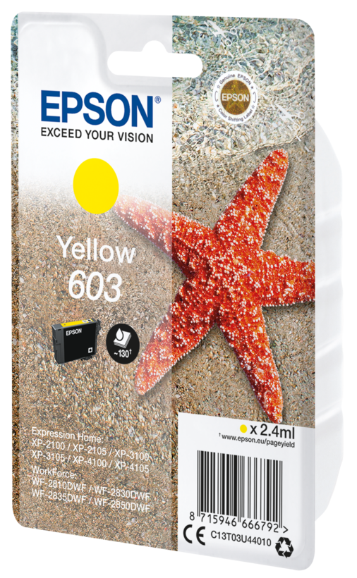 Tinteiro Epson 603 amarelo