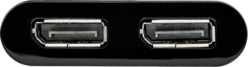 Adaptateur USB-A m. - 2x DisplayPort f.
