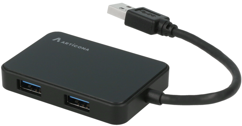 ARTICONA 4-Port USB Hub 3.0 fekete