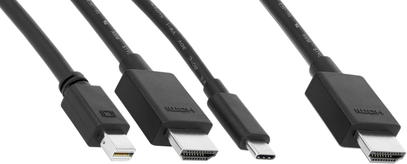 Adattatore HDMI/mini DP/USB - HDMI
