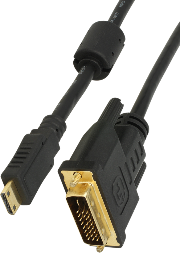Cable Mini HDMI(C)/m-DVI-D/m 3m Black
