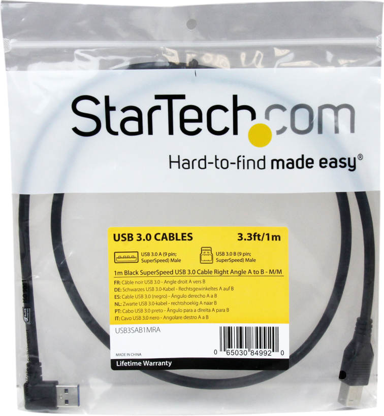 Cable StarTech USB tipo A - B 1 m