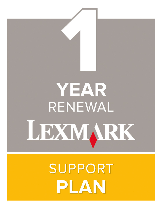 1 an de service sur site LEXMARK p. W840