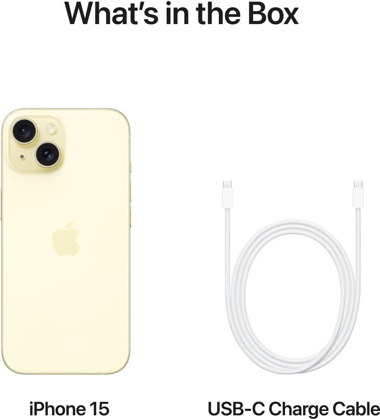 Apple iPhone 15 128 Go, jaune