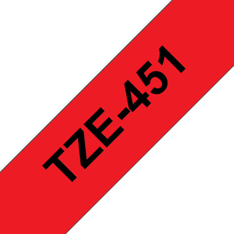 Brother TZe-451 24mmx8m Schriftband rot