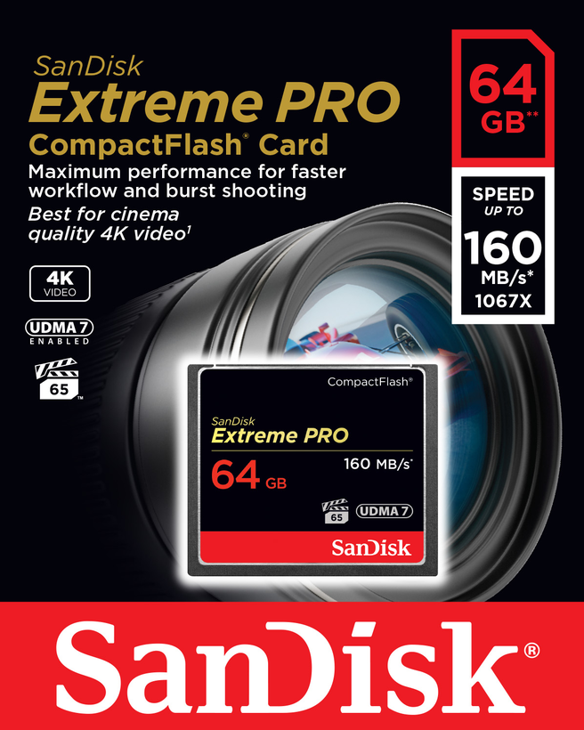 SanDisk Extreme PRO CF Card 64GB