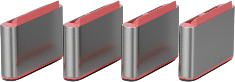 Bloqueurs de port USB-C rose, x4 + 1 clé