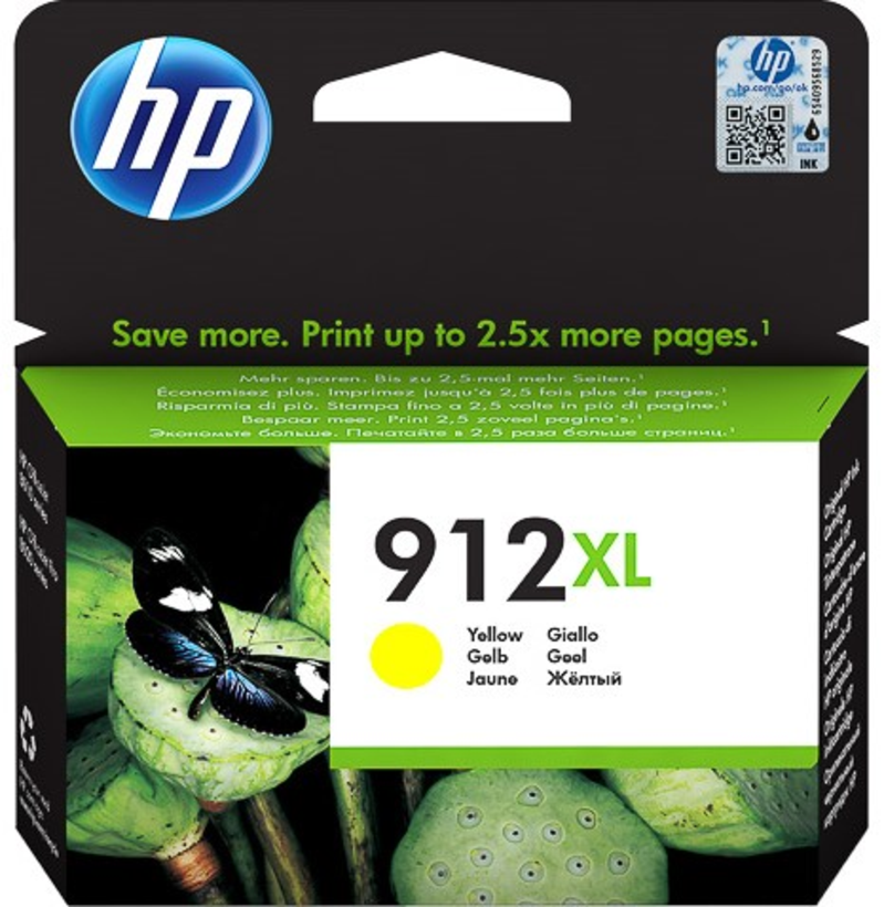 HP 912 XL tinta, sárga