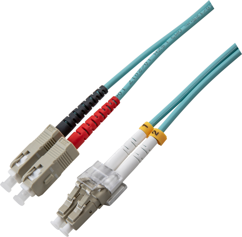 Câble patch FO duplex LC-SC 2 m, 50/125µ