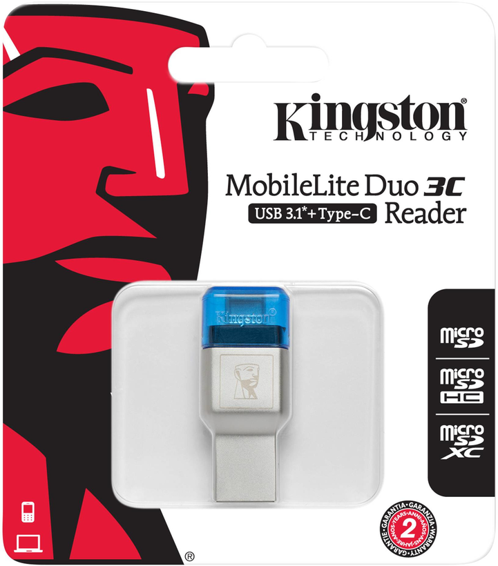 Leitor cart. Kingston MobileLite Duo 3C