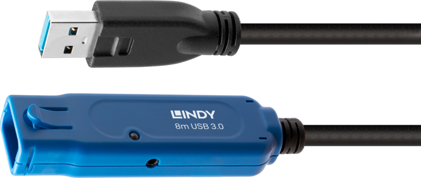 Prolongamento activo LINDY USB-A 8 m