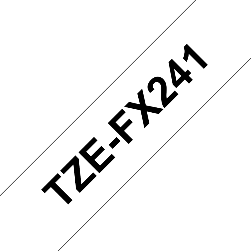 Brother Taśma TZe-FX241 18mmx8m, biała