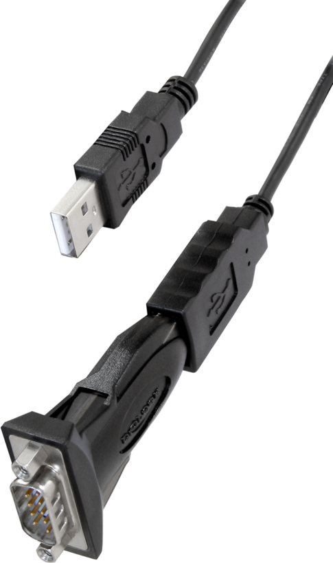 DB9 (RS232) (m) - USB-A (m) adapter