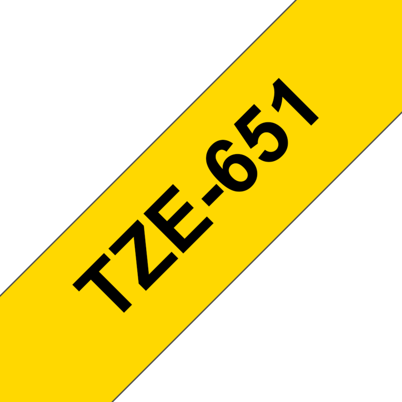 Nastro di scrittura TZe-651 24mmx8m gial