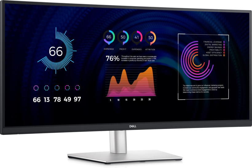 Dell P3424WE USB-C Curved Monitor