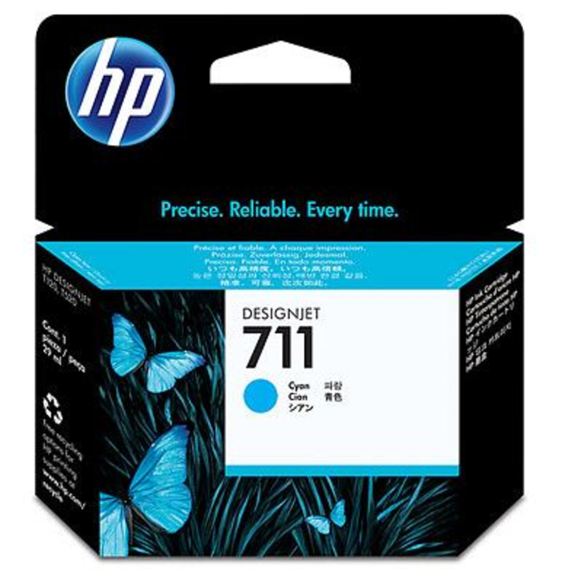 HP Cartucho tinta 711 29 ml cian