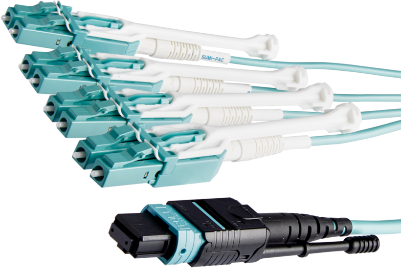 FO Patch Cable MTP/MPO/f - 8xLC/m 10m