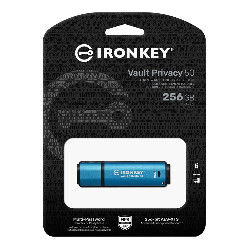Memoria USB Kingston IronKey VP50 256 GB