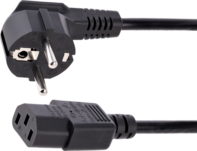 Cable alimentación m. - C13 h. 3 m negro