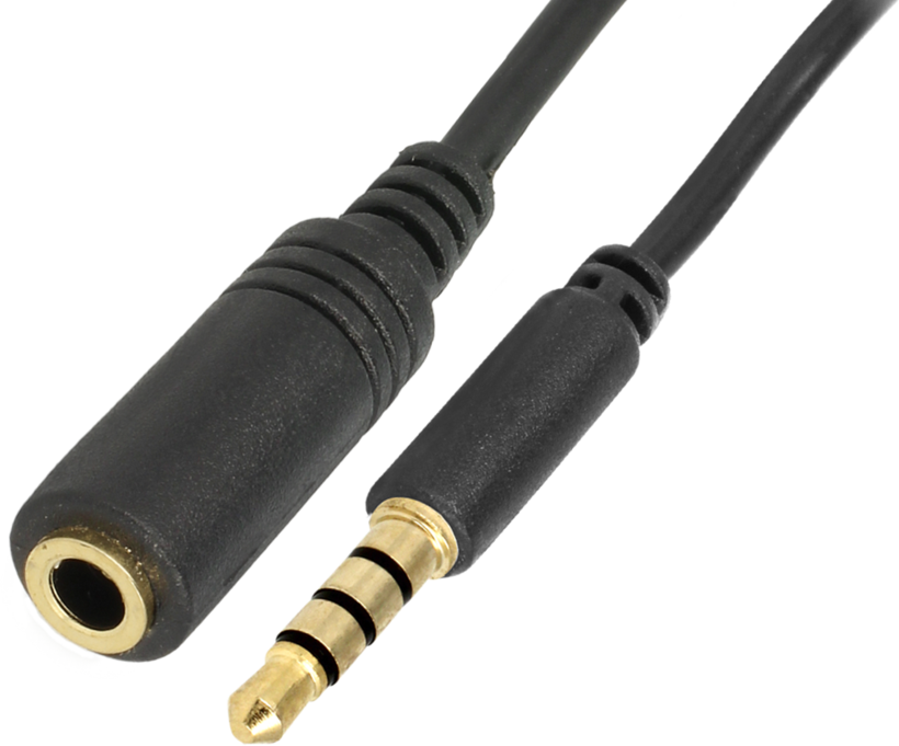 Kabel KlinkenSt-KlinkenBu 3,5mm 2m 4pol.