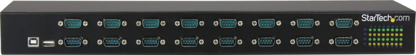 Adaptateur 16xDB9 m. (RS232) - USB B f.