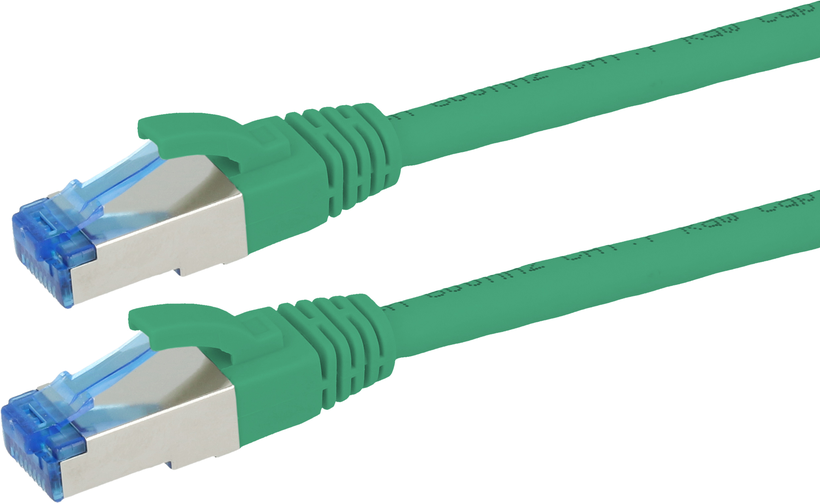 Câble patch RJ45 S/FTP Cat6a 1,5 m, vert