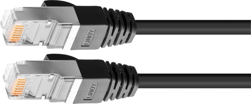 Patch Cable RJ45 S/FTP Cat6 0.5m Black