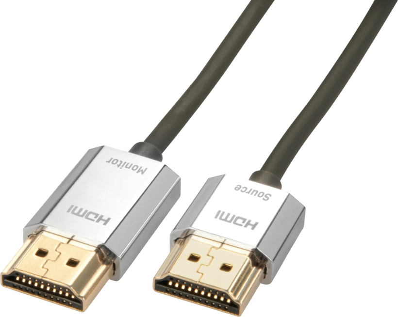 Cabo HDMI(A) m./HDMI(A) m. 3 m slim