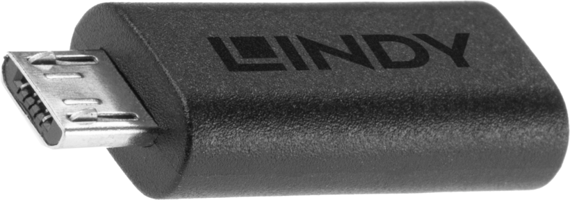 Adaptador LINDY USB tipo C - Micro-B