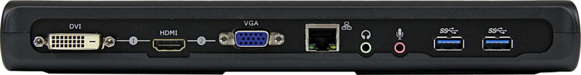 Adattat. USB-B - HDMI/DVI/VGA/RJ45/USB-A