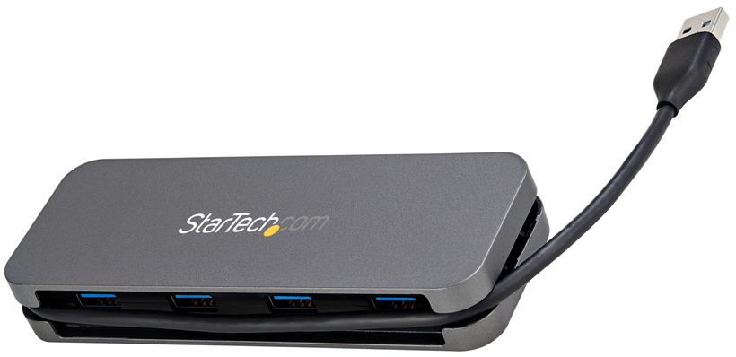 StarTech USB 3.0 4 portos hub szür./fek.