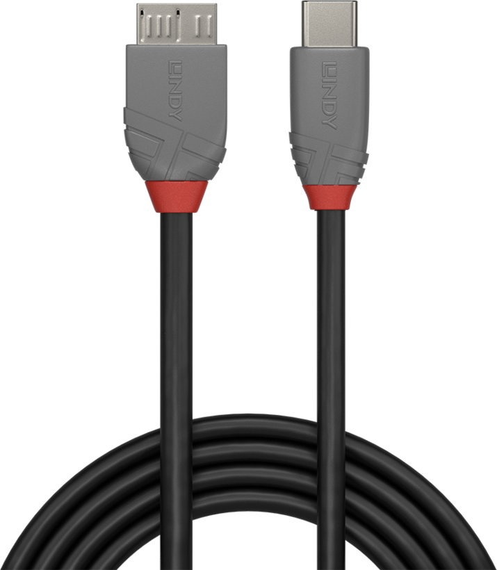 Câble LINDY USB type C - micro-B 3 m