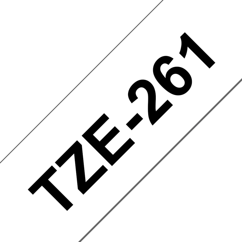 Brother TZe-261 36mmx8m Schriftband weiß