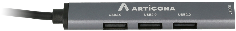 Hub USB ARTICONA 2.0 + 3.0 4 pu. tipo C