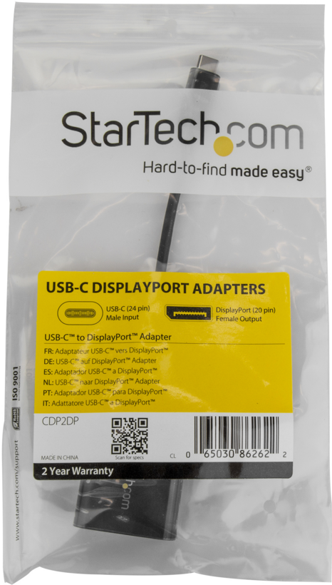 Adaptador USB tipo C m - DisplayPort h