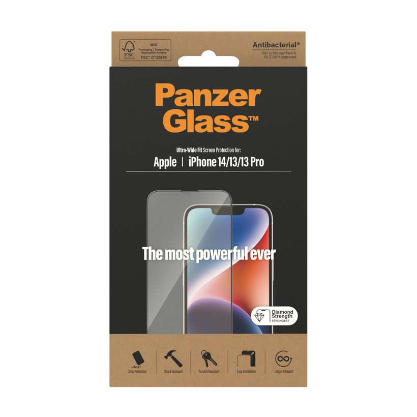 PanzerGlass iPhone 14/13/Pro Schutzglas