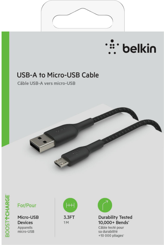 Câble Belkin USB-A - micro-B, 1 m