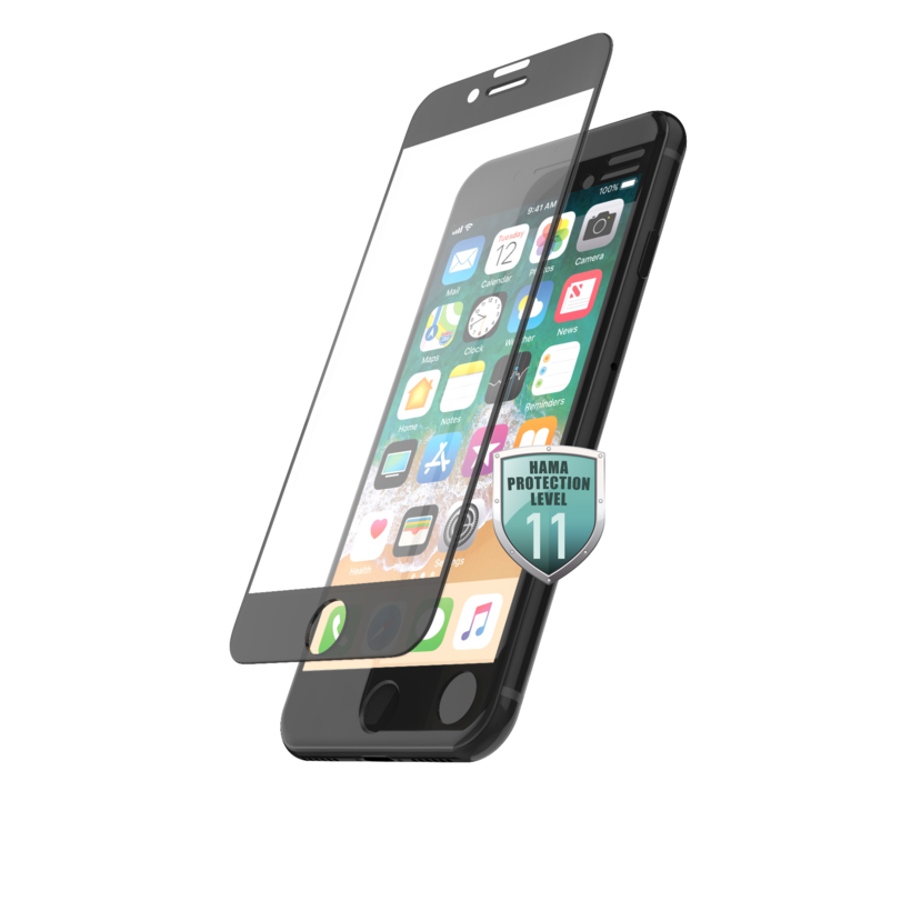 Verre prot Hama 3D-FS iPhone 7/8/SE noir