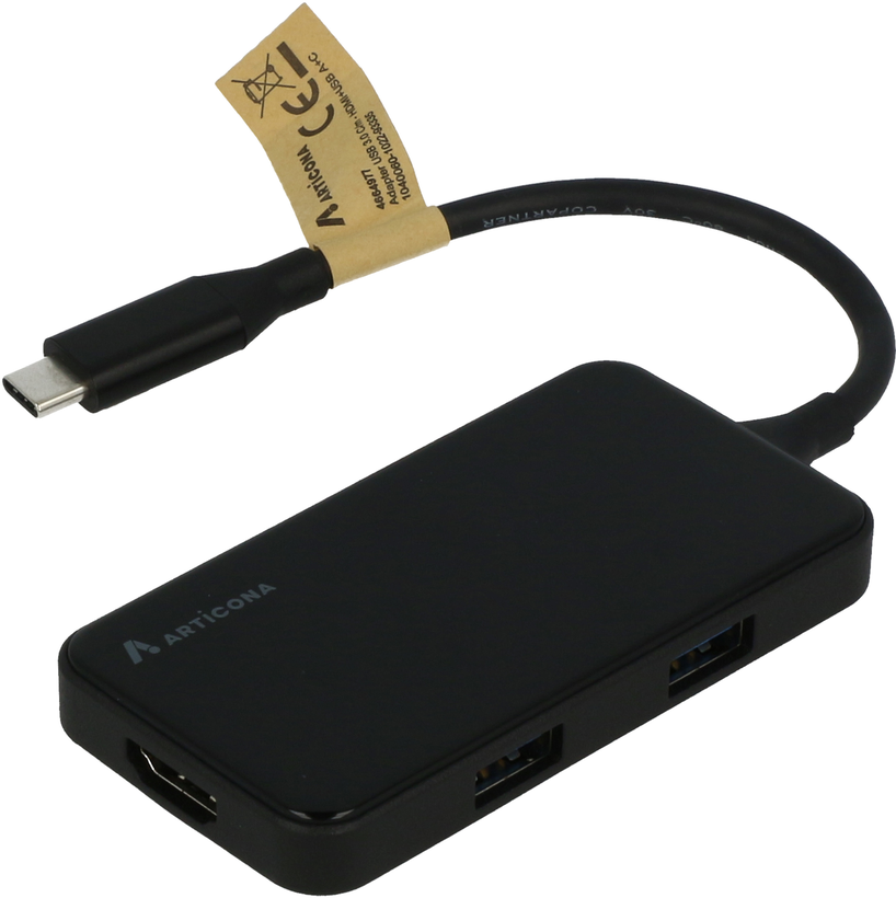 Adattat. USB 3.0 Type C Ma-HDMI/USB A,C
