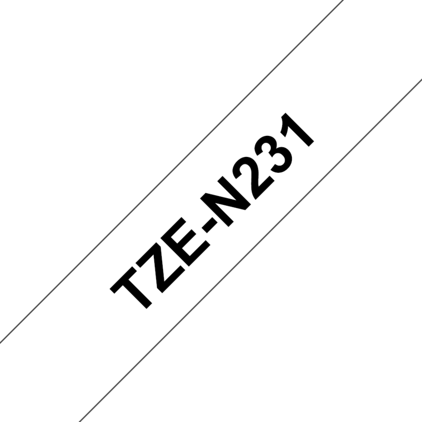 Brother TZe-N231 12mmx8m Label Tape Whi