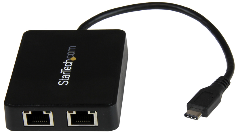 Adaptér USB 3.0 typC - 2xGigabitEthernet