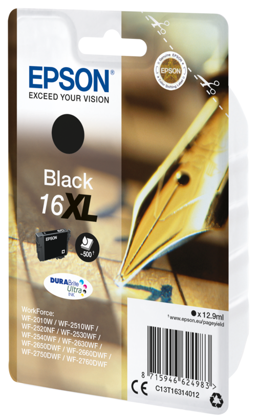 Encre Epson 16XL, noir